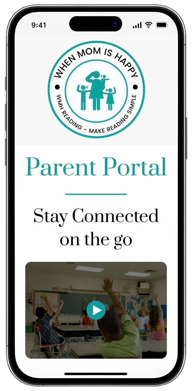 WMH Reading app screen showing lesson progress