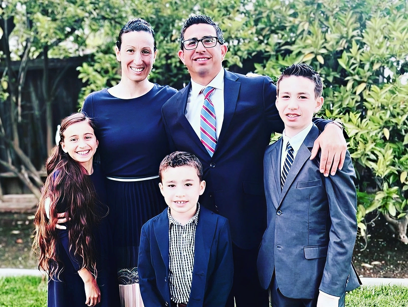 Megan with her family